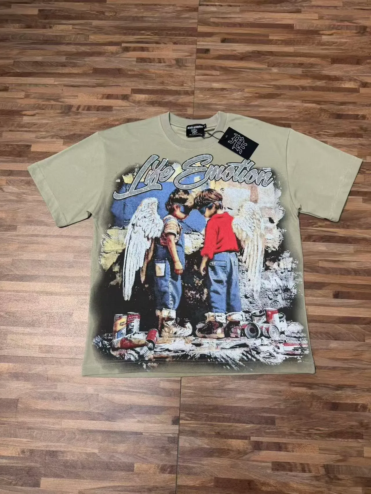 Graphic Print Crew Neck Short Sleeve Oversized T-Shirt 5