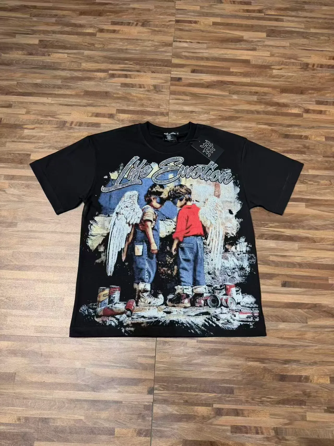 Graphic Print Crew Neck Short Sleeve Oversized T-Shirt 8