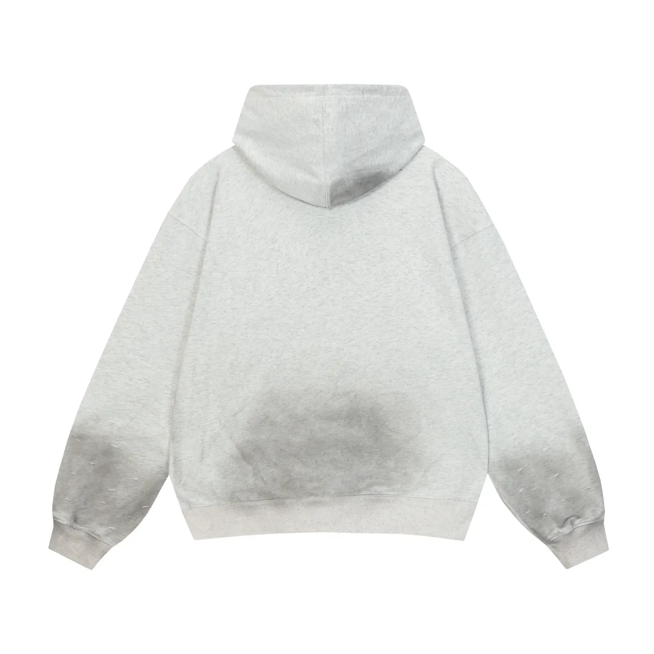 Graphic-Print Distressed Sleeve Hoodie 9
