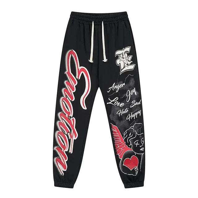 Graphic-Print Elastic-Waist Cuffed Jogger Sweatpants 3