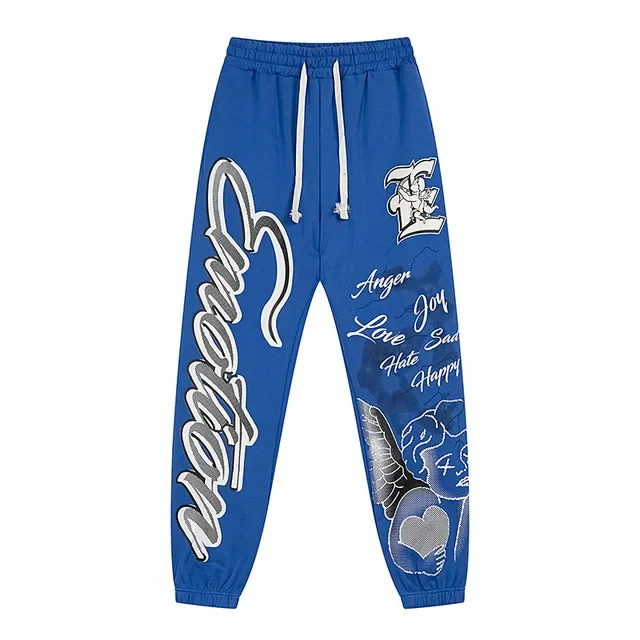 Graphic-Print Elastic-Waist Cuffed Jogger Sweatpants 6