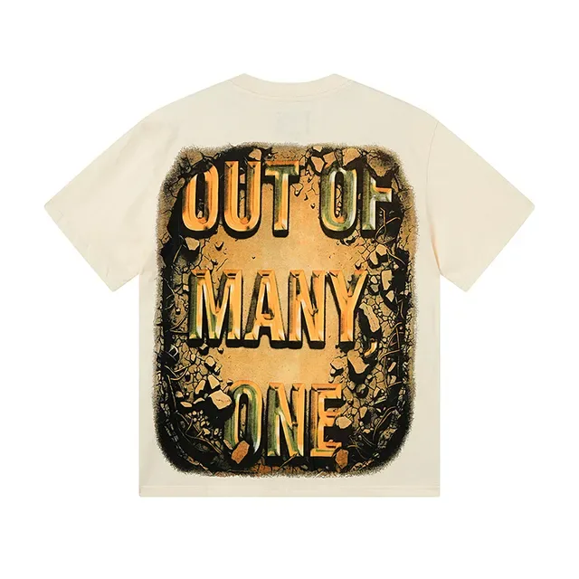 Graphic-Print Oversized Double-Sided Distressed T-Shirt 3