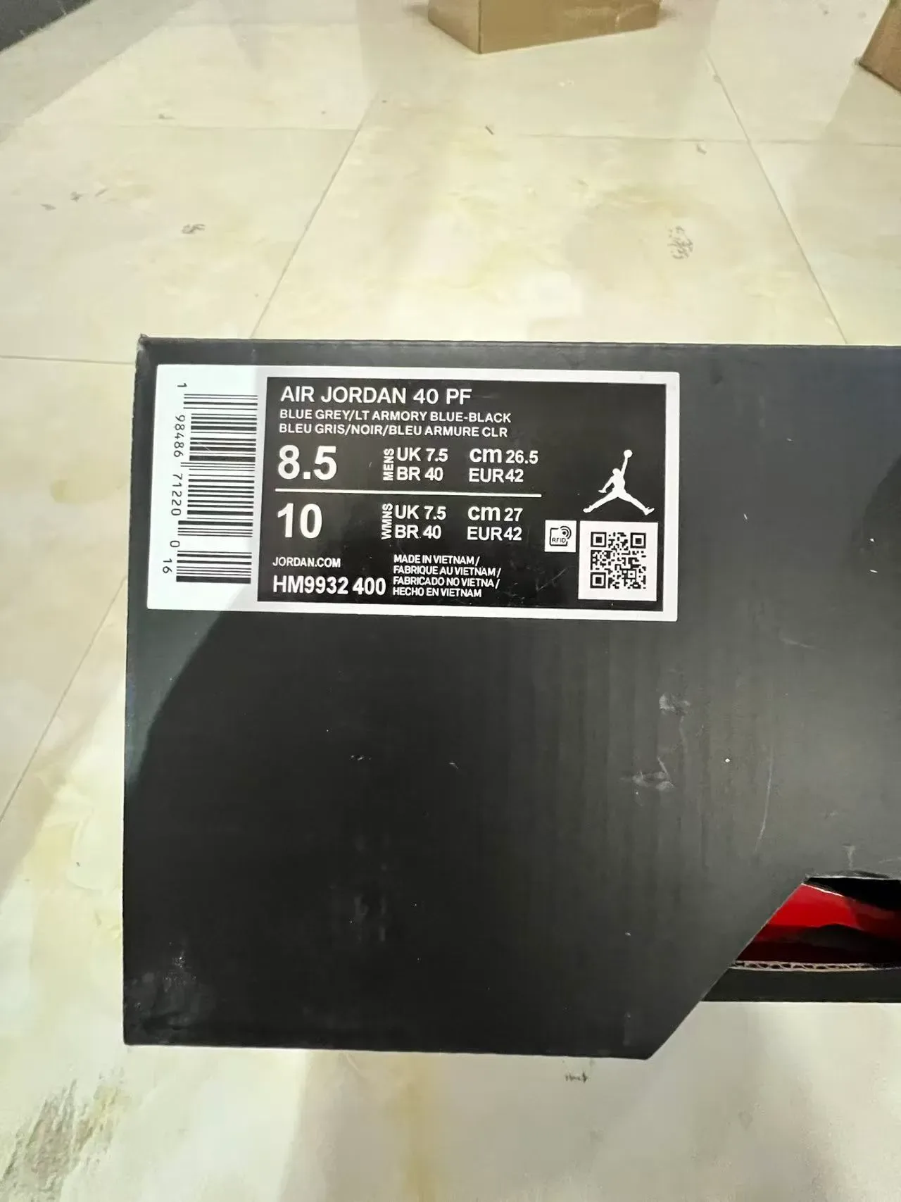 Gray and Black Laceless Molded Upper Sneaker 9