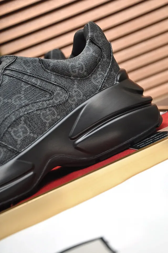 Gray Textured Upper Chunky Sole Lifestyle Sneaker 2