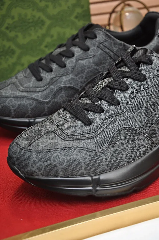 Gray Textured Upper Chunky Sole Lifestyle Sneaker 3