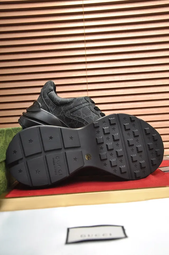Gray Textured Upper Chunky Sole Lifestyle Sneaker 4