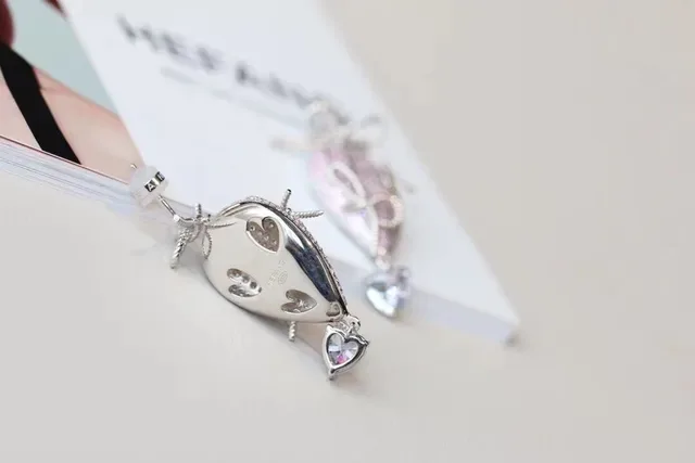 HEFANG Pavé Crystal Bow Hot-Air-Balloon Drop Earrings 5