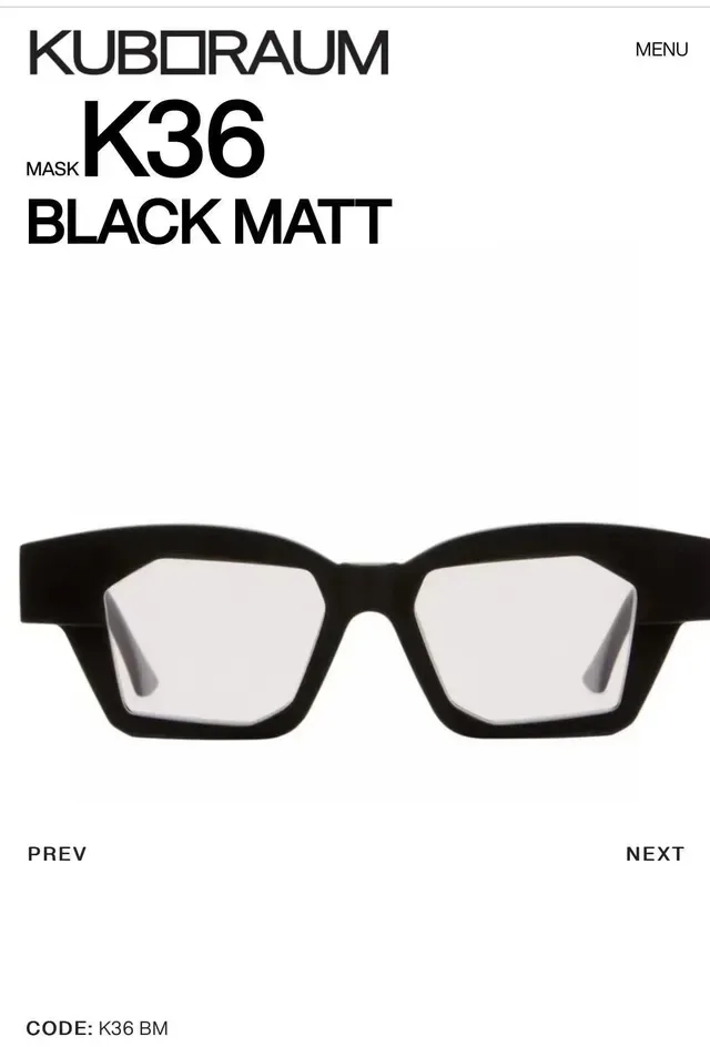 KUBORAUM K36 Black Shine Sunglasses 3