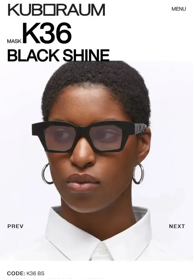 KUBORAUM K36 Black Shine Sunglasses 5