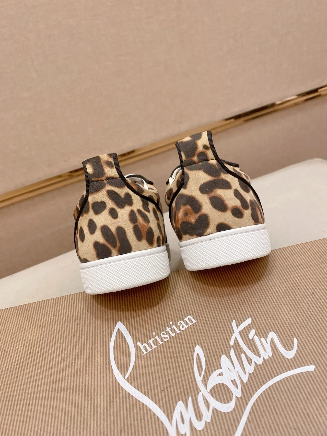 Leopard-Print Low-Top Lace-Up Sneaker 3