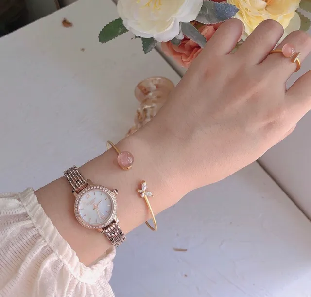 Lola Rose London Crystal Bezel Rose Gold Quartz Watch 6