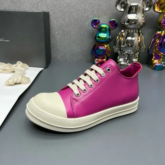 Magenta and Cream Two-Tone Low-Top Sneakers 9