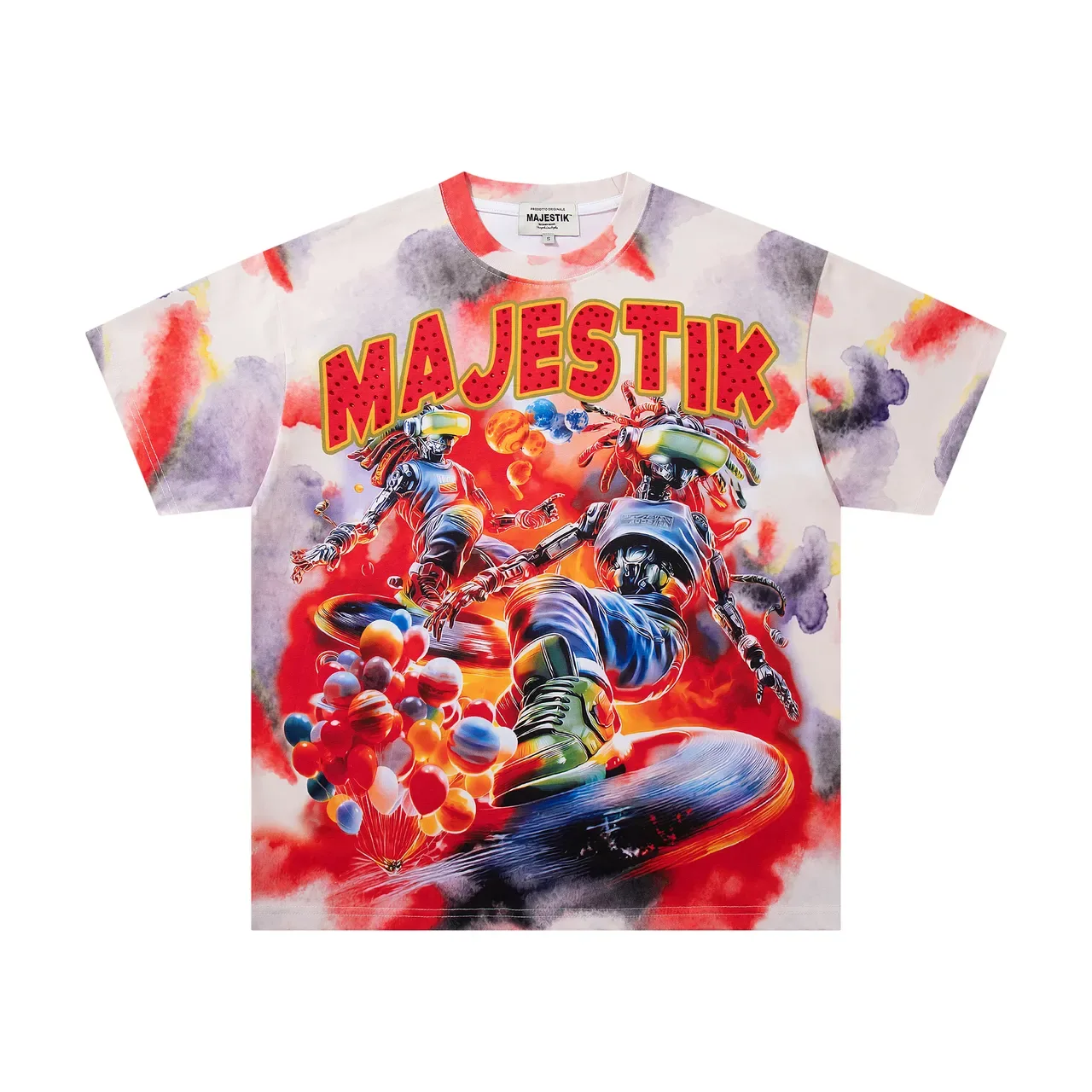 MAJESTIK Graphic-Print Oversized T-Shirt 4