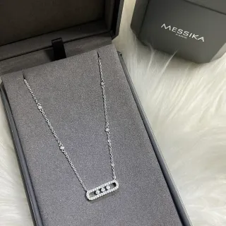 Messika Move Uno Collar rectangular Pavé de diamantes