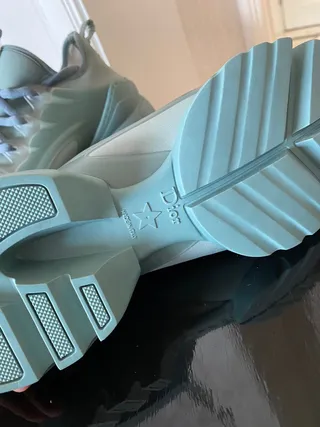 Monochrome Sage Green Chunky Sneakers 2