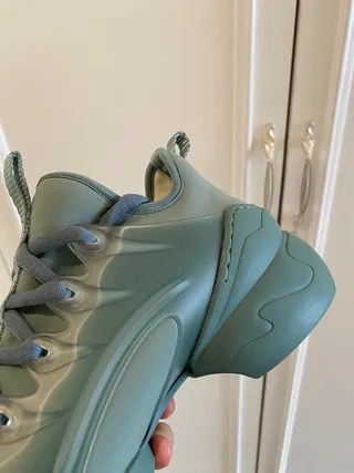 Monochrome Sage Green Chunky Sneakers 3