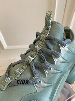 Monochrome Sage Green Chunky Sneakers 4