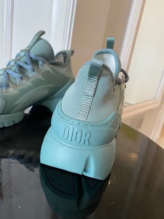 Monochrome Sage Green Chunky Sneakers 9