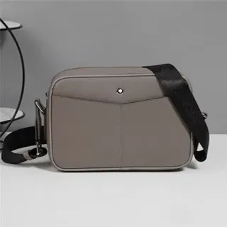 Montblanc Meisterstück Taupe Gray Structured Crossbody Bag