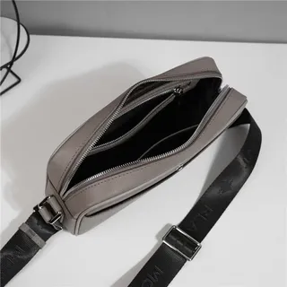 Montblanc Meisterstück Bolsa Cruzada Estruturada Cinza Taupe 5
