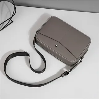 Montblanc Meisterstück Bolsa Cruzada Estruturada Cinza Taupe 6