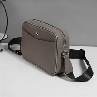 Montblanc Meisterstück Bolsa Cruzada Estruturada Cinza Taupe 8