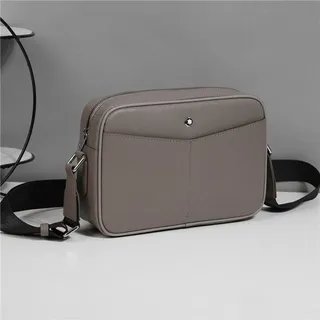 Montblanc Meisterstück Bolsa Cruzada Estruturada Cinza Taupe 9