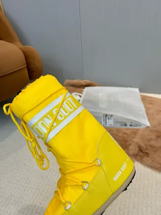 Moon Boot Classic Yellow Insulated Snow Boots 2