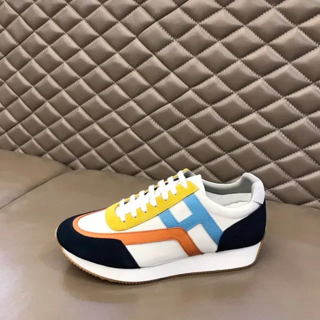 Multicolor Color-Block Retro Runner Lifestyle Sneakers 1