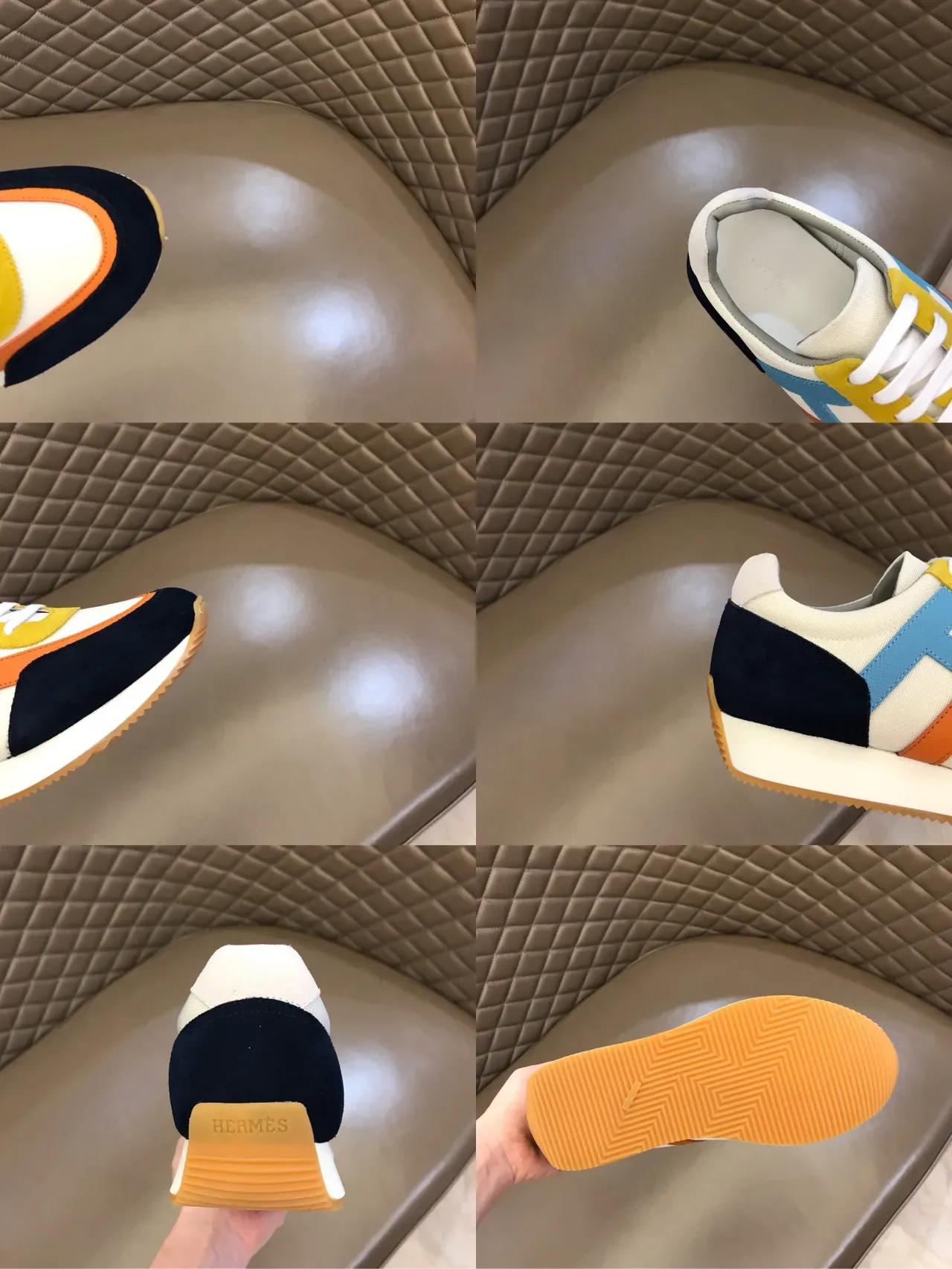 Multicolor Color-Block Retro Runner Lifestyle Sneakers 2