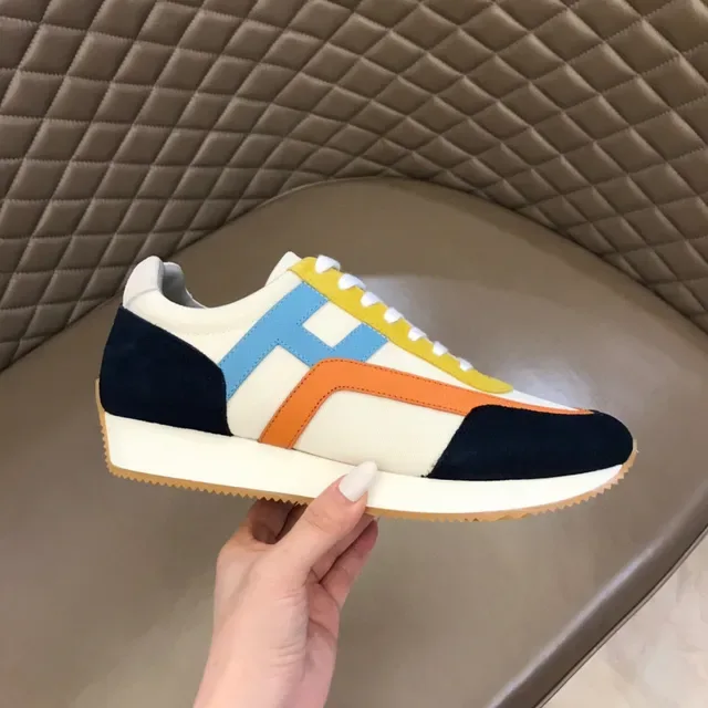 Multicolor Color-Block Retro Runner Lifestyle Sneakers 5