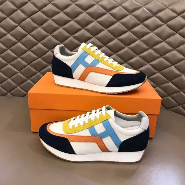 Multicolor Color-Block Retro Runner Lifestyle Sneakers 7