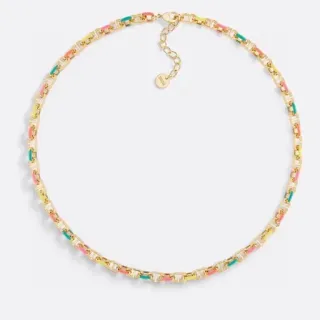 Collier Choker en Émail Multicolore