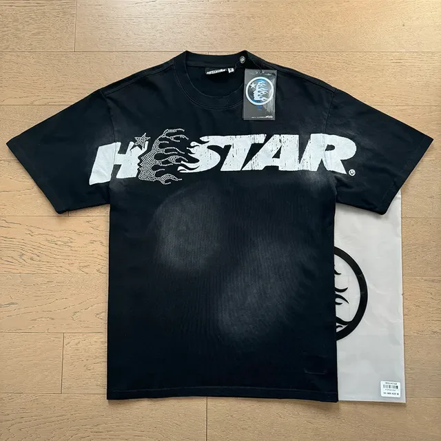 Navy Oversized Graphic Flame Print T-Shirt 9