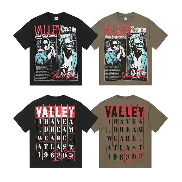 Olive and Black Graphic Tour Poster T-Shirt 2