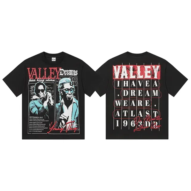 Olive and Black Graphic Tour Poster T-Shirt 3
