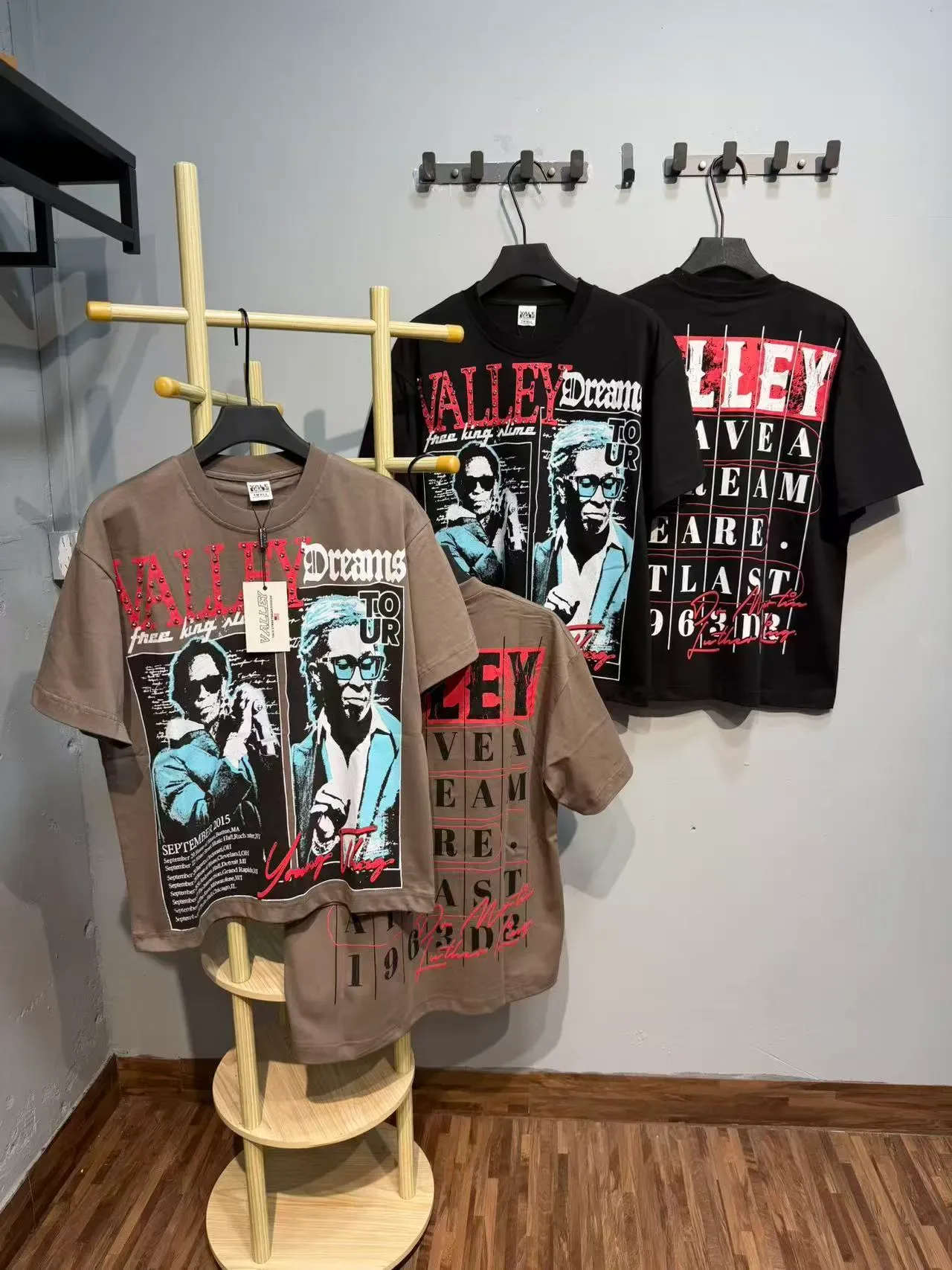 Olive and Black Graphic Tour Poster T-Shirt 9