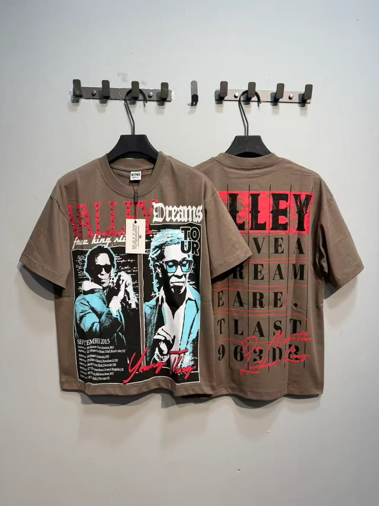 Olive and Black Graphic Tour Poster T-Shirt 10