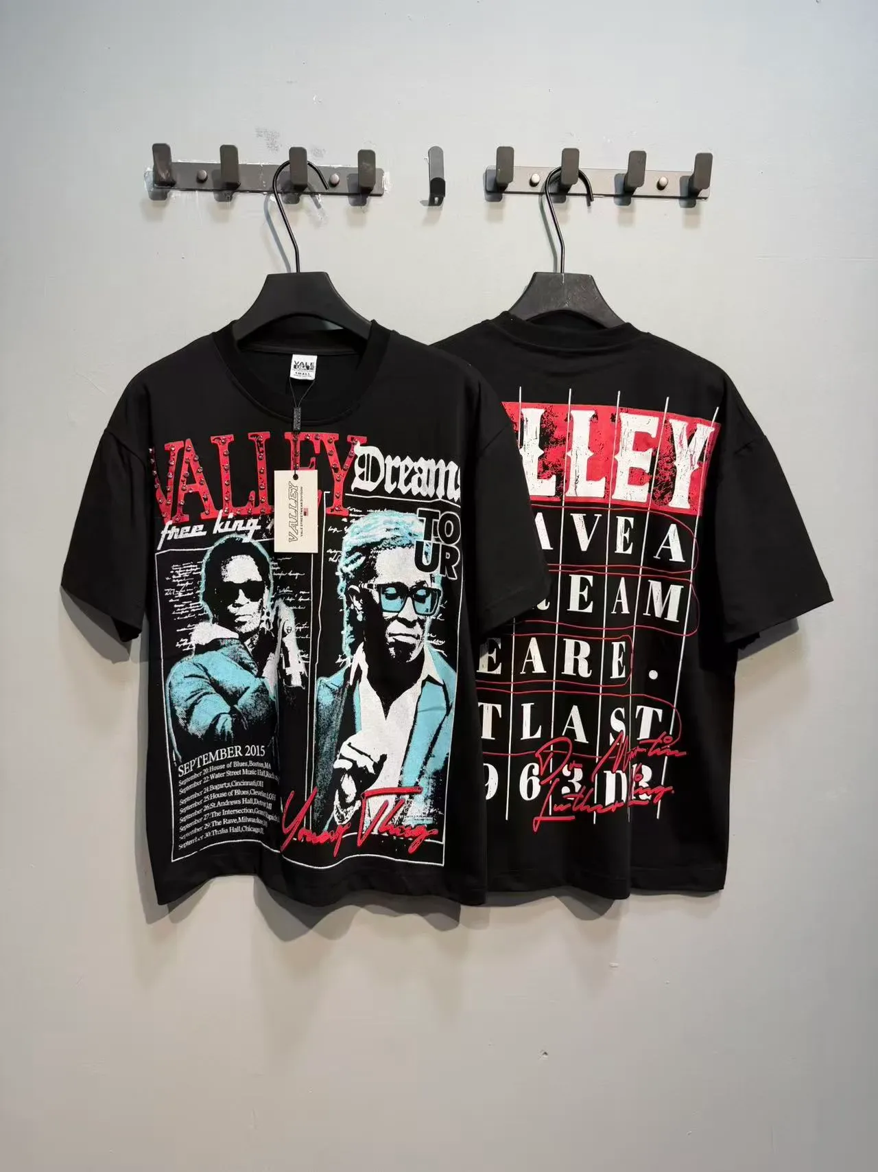 Olive and Black Graphic Tour Poster T-Shirt 13