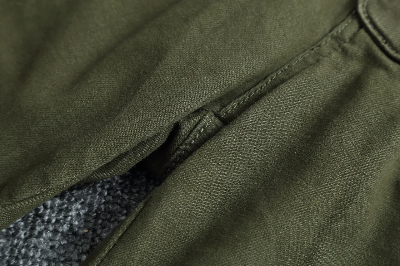 Olive Green Cargo-Style Zippered Pocket Shorts 10