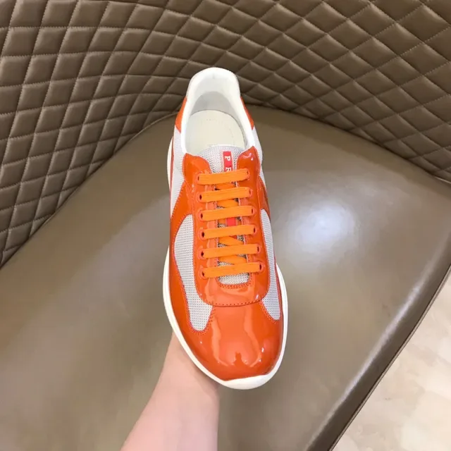 Orange and Gray Glossy Lifestyle Sneaker 2