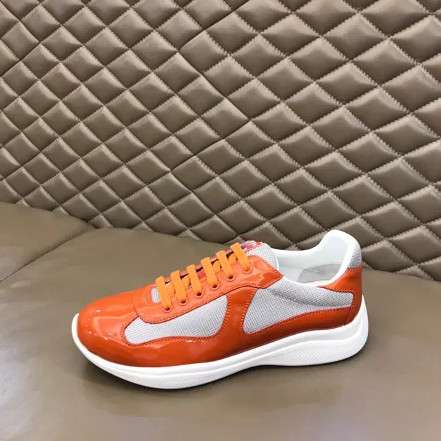 Orange and Gray Glossy Lifestyle Sneaker 5