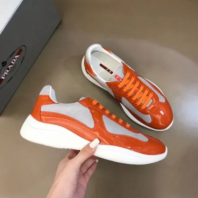Orange and Gray Glossy Lifestyle Sneaker 6
