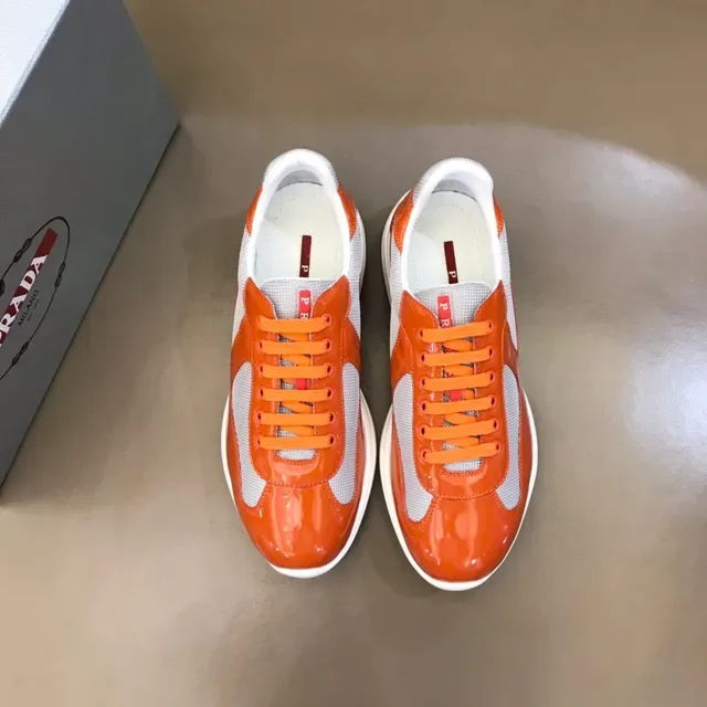 Orange and Gray Glossy Lifestyle Sneaker 7