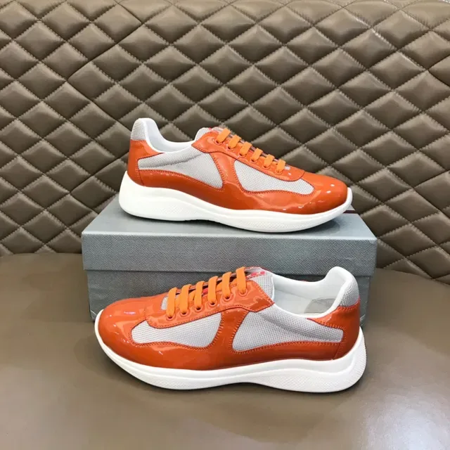 Orange and Gray Glossy Lifestyle Sneaker 8