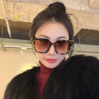 Oversized Tortoiseshell Gradient Brown Sunglasses