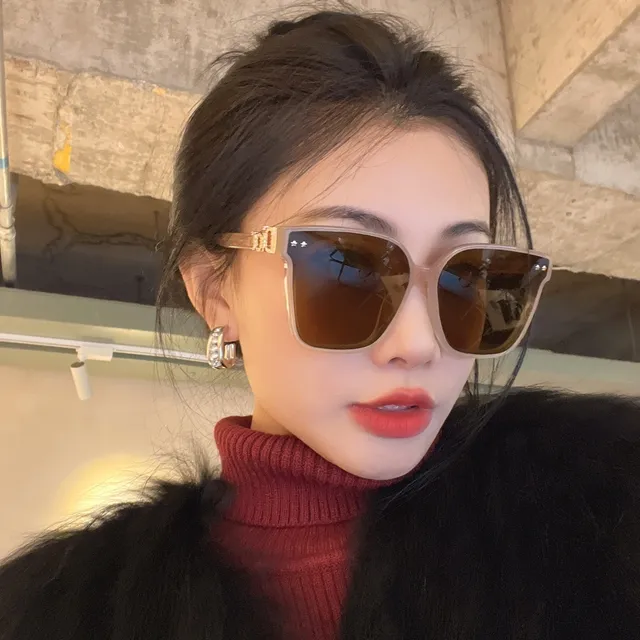 Oversized Tortoiseshell Gradient Brown Sunglasses 2