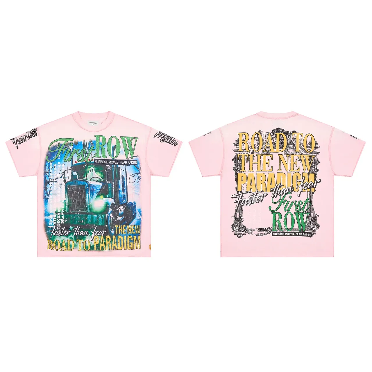 Pink Graphic-Print Oversized T-Shirt 2