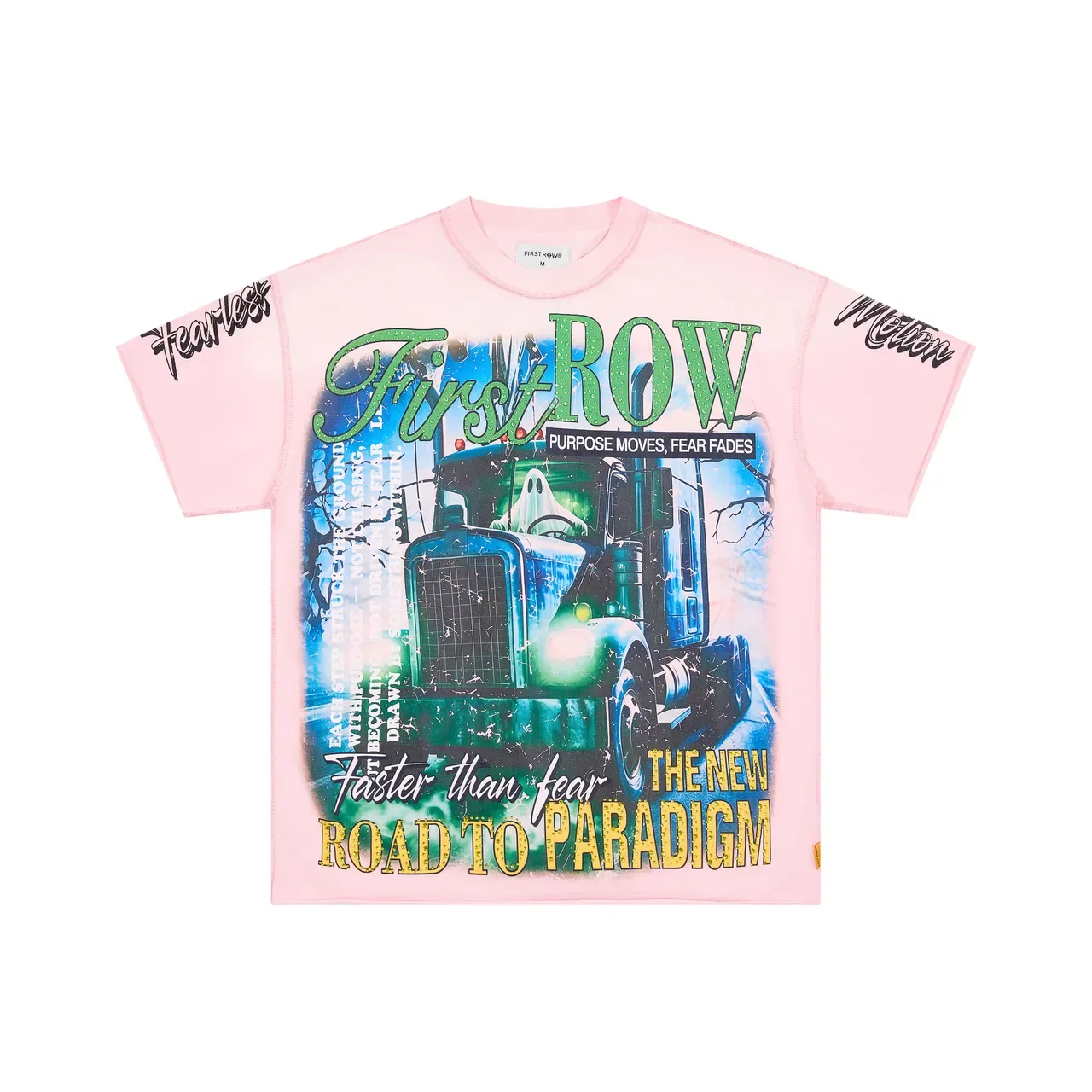 Pink Graphic-Print Oversized T-Shirt 3