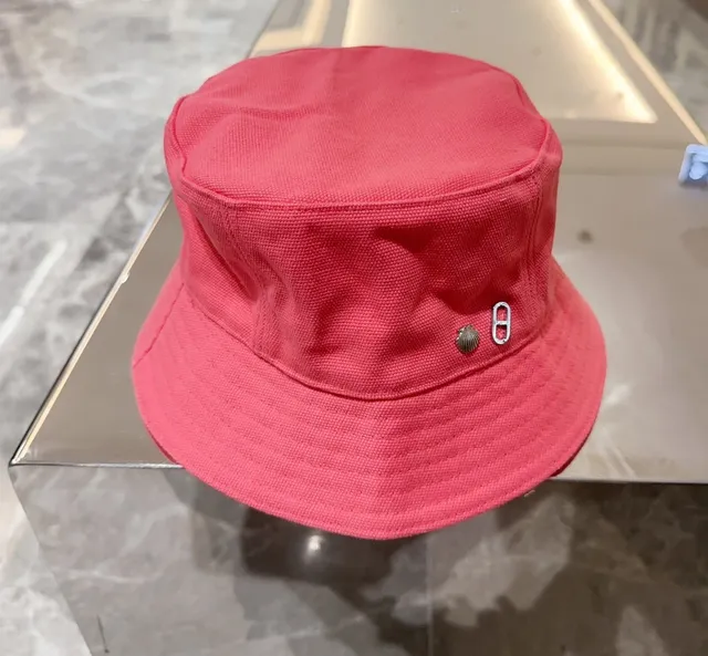 Pink Textured Cotton Stitched Panels Bucket Hat 2